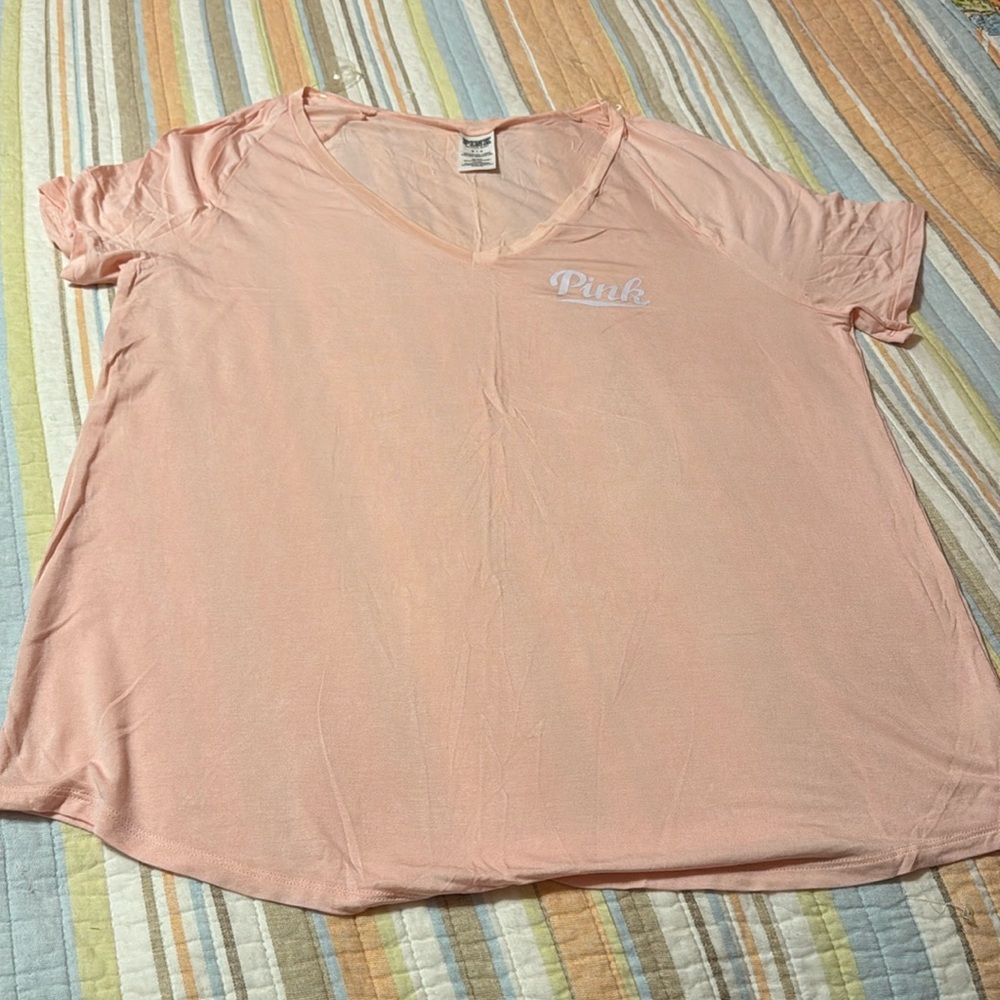 Victoria’s Secret pink short sleeve shirt